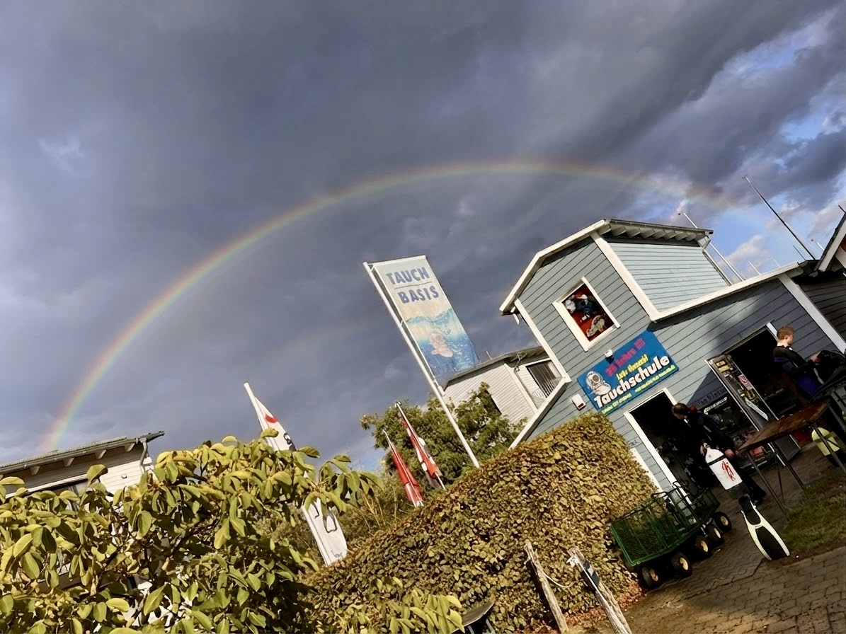 Tauchbasis Cospudener See Regenbogen